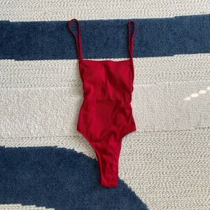 Women’s Ribbed One Piece Swimsuit